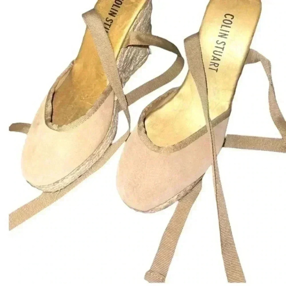 COLIN STUART WEDGES WITH ANKLE RIBBON - Picture 4 of 6